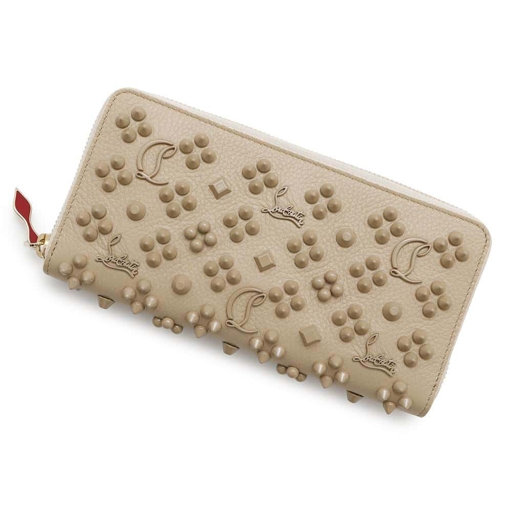 Christian Louboutin Panettone Studded Long Wallet Round Zipper